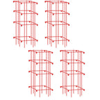 Greenhaus Gardening Tomato Cages Set of 4, Weather Resistant Plant Supports