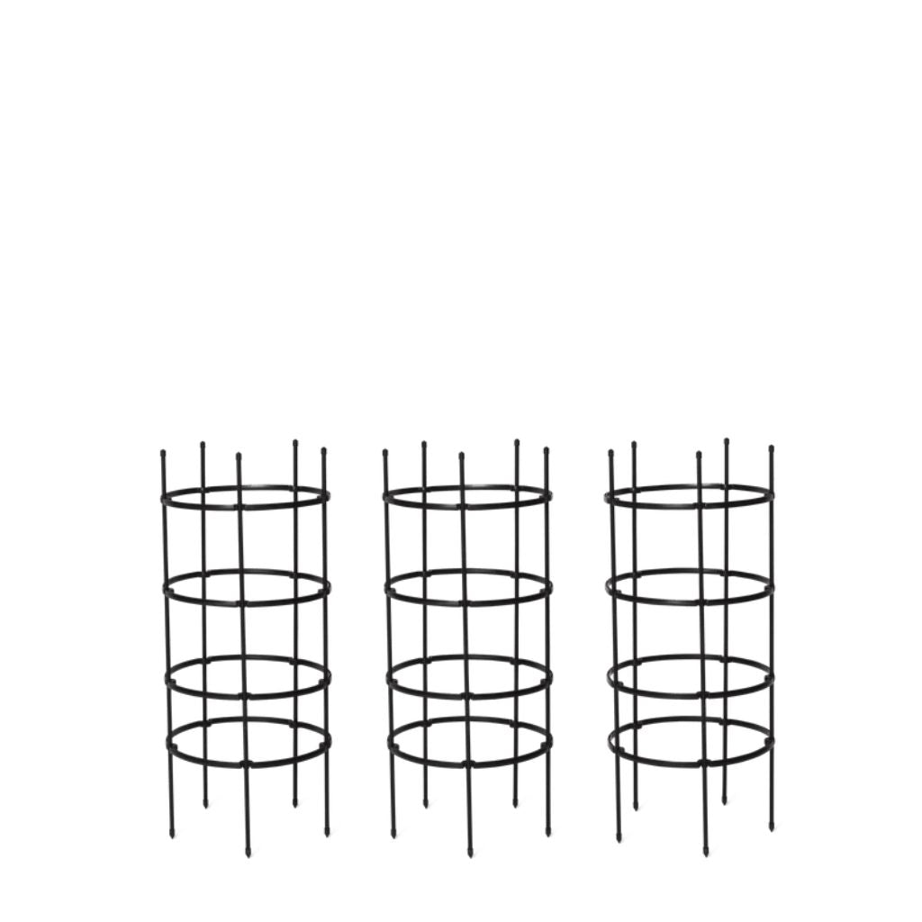 Greenhaus Gardening Tomato Cage Supports Set of 3, Sturdy Steel Construction