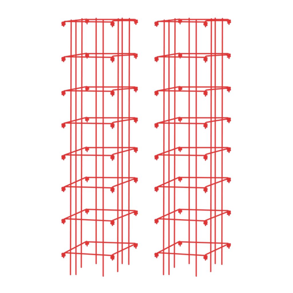 Greenhaus Gardening Tomato Cage Set of 2, Heavy-Duty Plant Support Towers