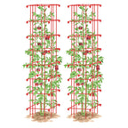 Greenhaus Gardening Tomato Cage Set of 2, Heavy-Duty Plant Support Towers