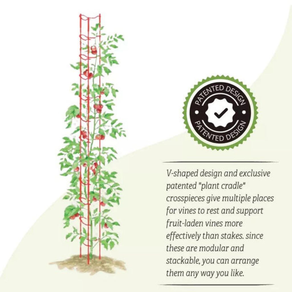 Greenhaus Gardening Modular Tomato Ladder Set of 6, Heavy Duty Plant Supports