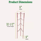 Greenhaus Gardening Modular Tomato Ladder Set of 6, Heavy Duty Plant Supports