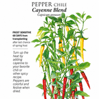 Greenhaus Gardening Chile Pepper Seeds Cayenne Blend for Hot Sauce Gardens