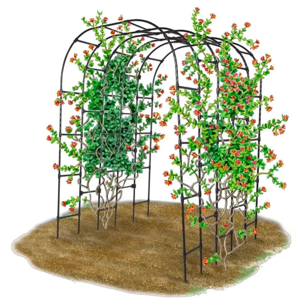 Greenhaus Gardening Garden Tunnel Connector Bars, Set of 9 Polypropylene Supports