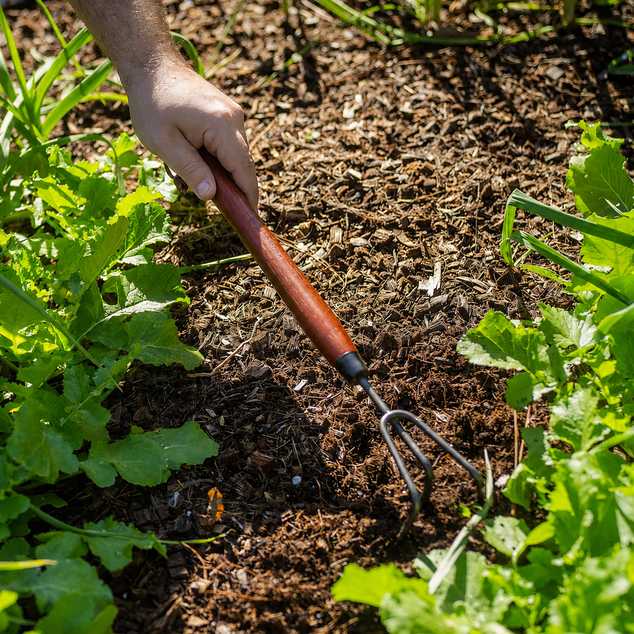 GreenHaus Gardening Heavy-Duty Cultivator Tool for Weeding & Soil Aeration