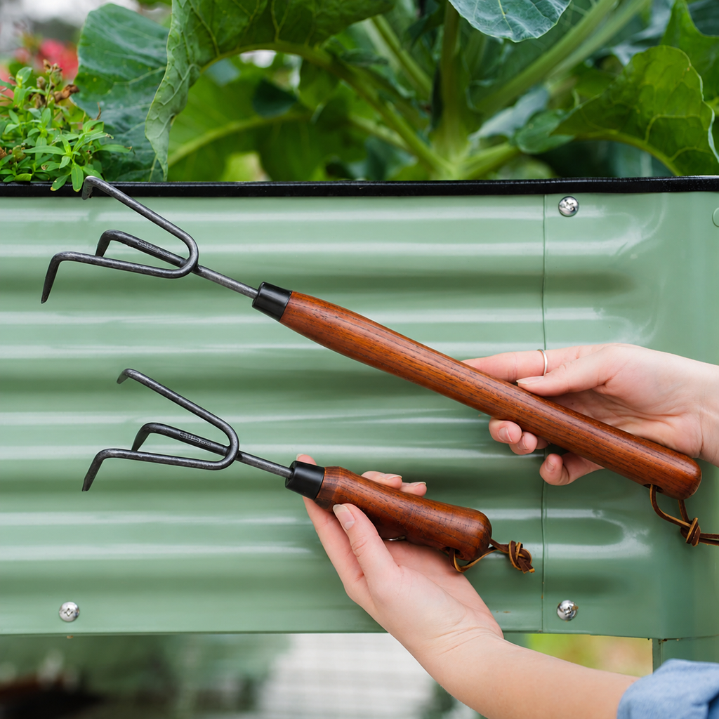 GreenHaus Gardening Heavy-Duty Cultivator Tool for Weeding & Soil Aeration