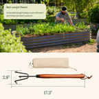 GreenHaus Gardening Heavy-Duty Cultivator Tool for Weeding & Soil Aeration