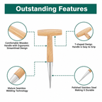 Greenhaus Gardening Garden Dibbler Tool, Precision Bulb and Seed Planter
