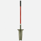 Greenhaus Gardening Long Handle Drain Spade for Tough Ground