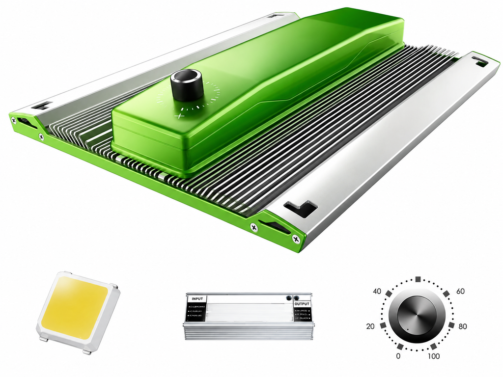 Greenhaus Gardening LED Plant Light with Detachable Driver Design