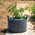 Greenhaus Gardening Plantable Fabric Covers for Moisture Control in Grow Bags