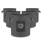 GreenHaus Gardening Heavy Duty Fabric Planter Pots for Vegetables & Herbs