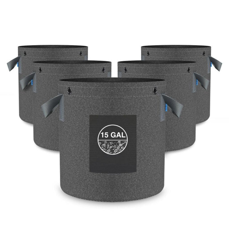 Greenhaus Gardening Heavy-Duty Fabric Pots for Healthier Root Growth