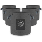 GreenHaus Gardening Heavy Duty Fabric Planter Pots for Vegetables & Herbs
