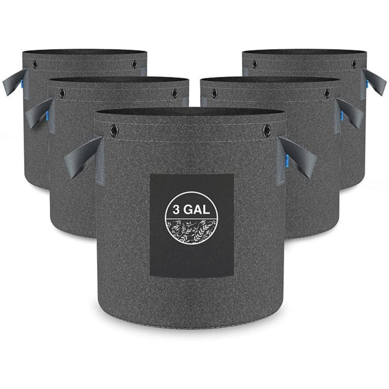 Greenhaus Gardening Heavy-Duty Fabric Pots for Healthier Root Growth