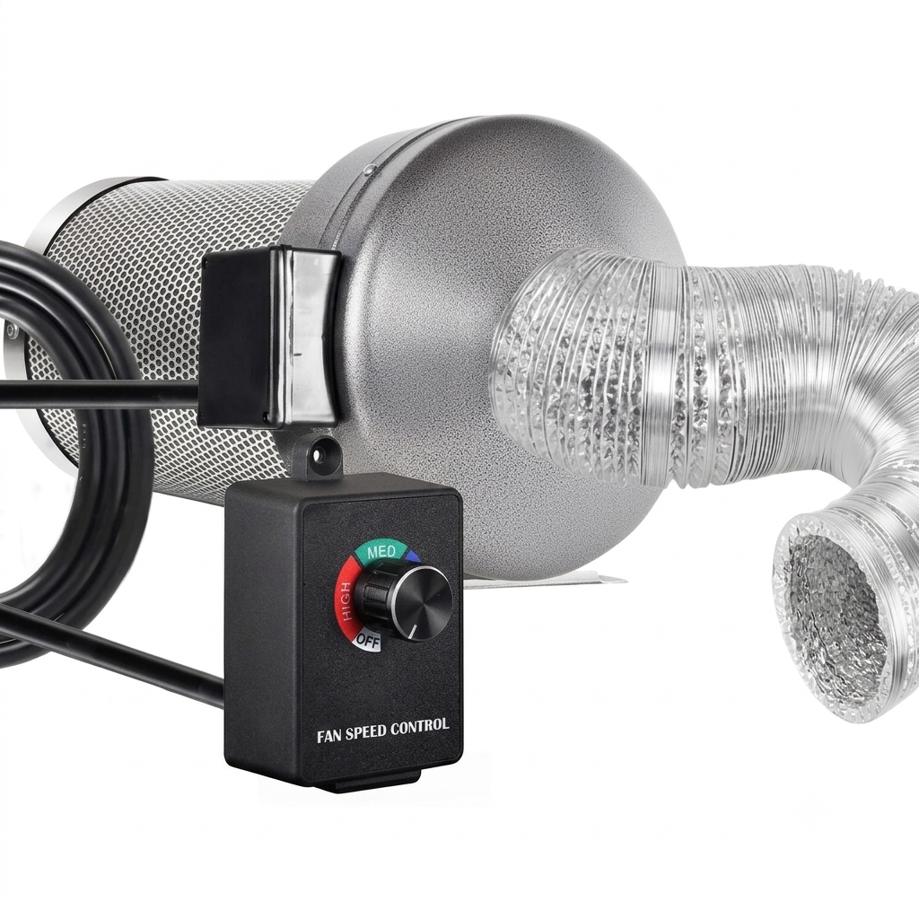 Greenhaus Gardening Variable Fan Speed Controller with Grounded Plug