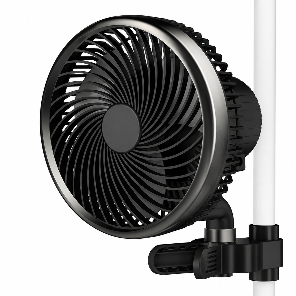 Greenhaus Gardening Grow Tent Clip Fan with EC Motor
