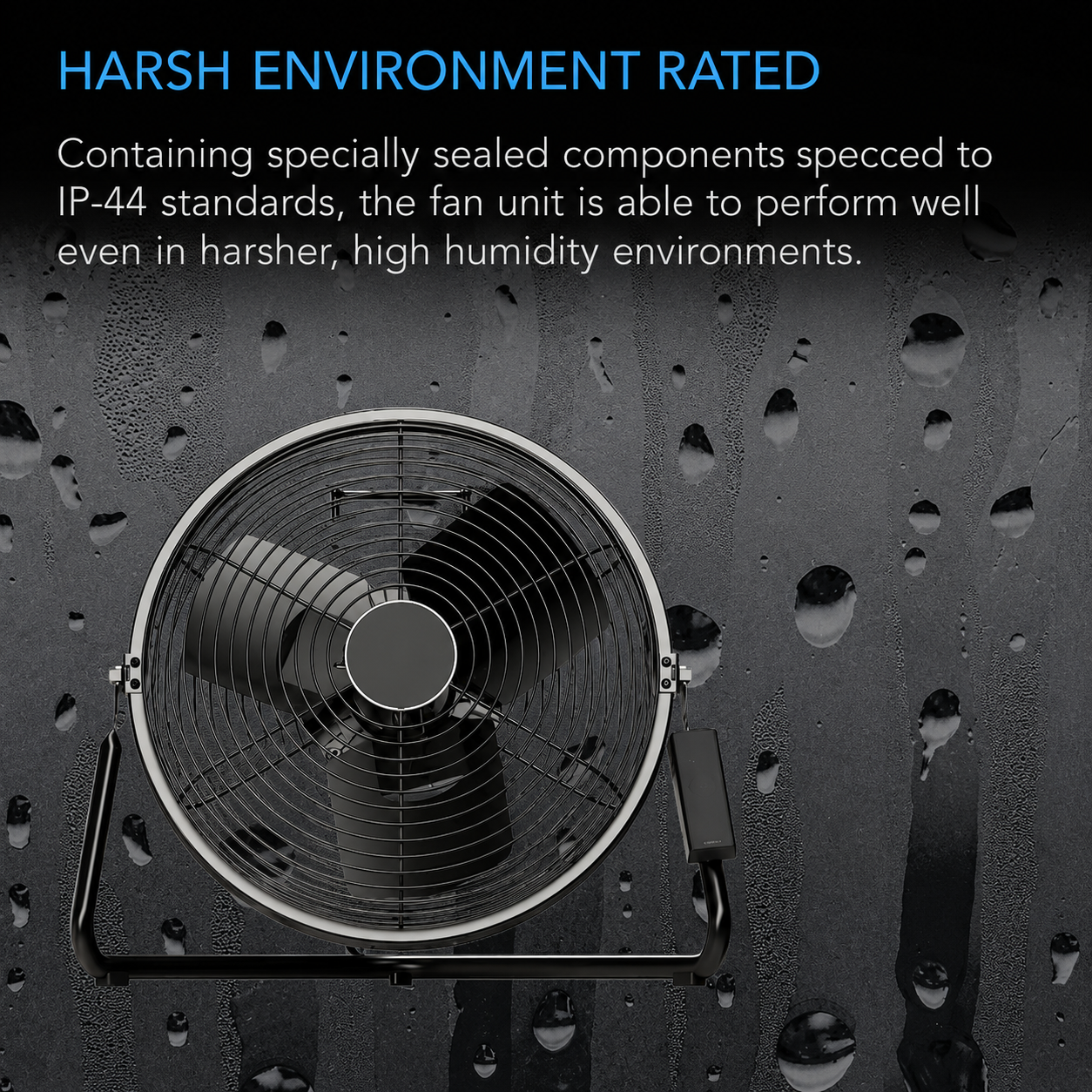 Greenhaus Gardening Industrial Wall Fan with Wireless Speed Controller