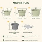GreenHaus Gardening FlexTub Storage and Harvest Basket Gardening Set