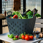 GreenHaus Gardening FlexTub Storage and Harvest Basket Gardening Set