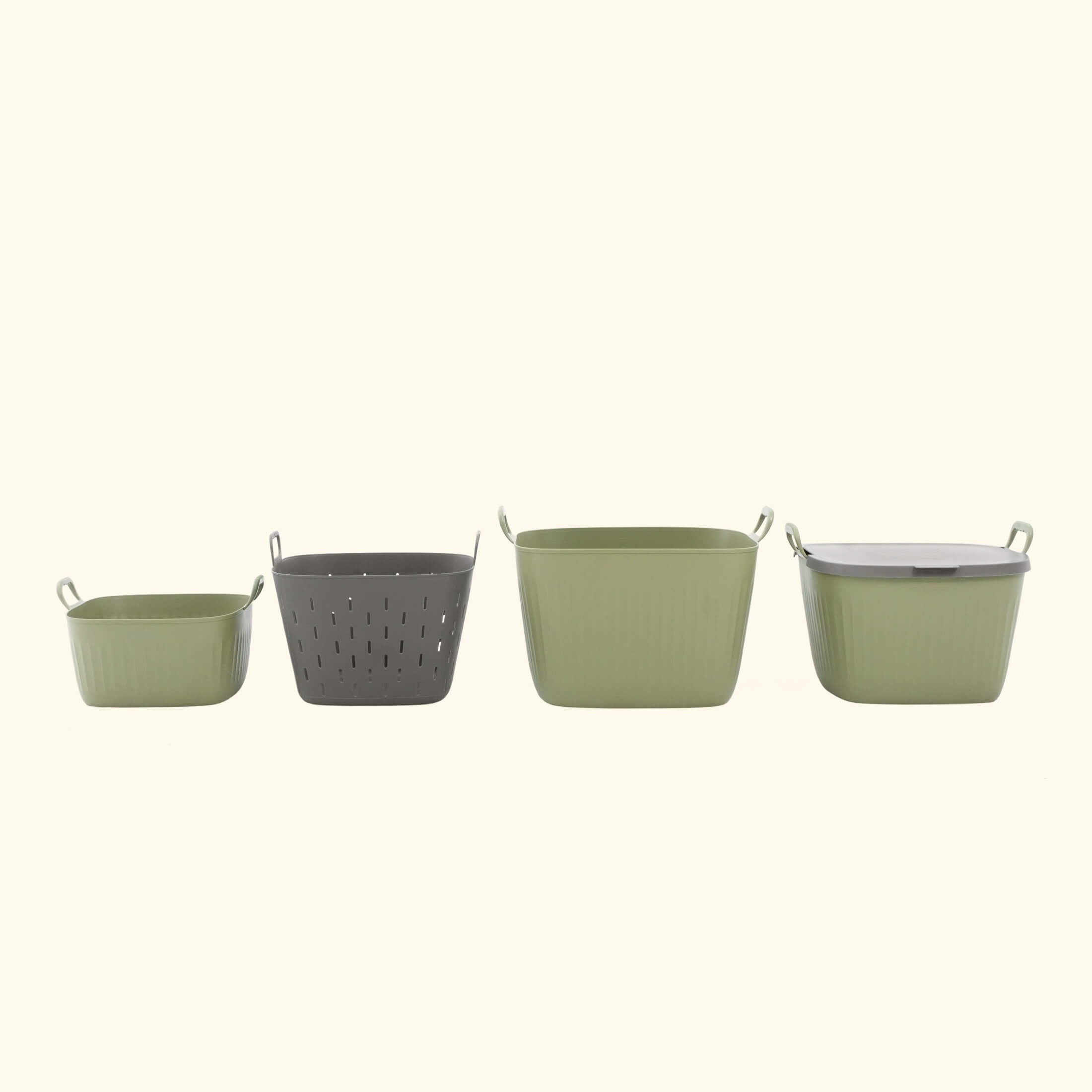 GreenHaus Gardening FlexTub Storage and Harvest Basket Gardening Set