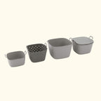 GreenHaus Gardening FlexTub Storage and Harvest Basket Gardening Set