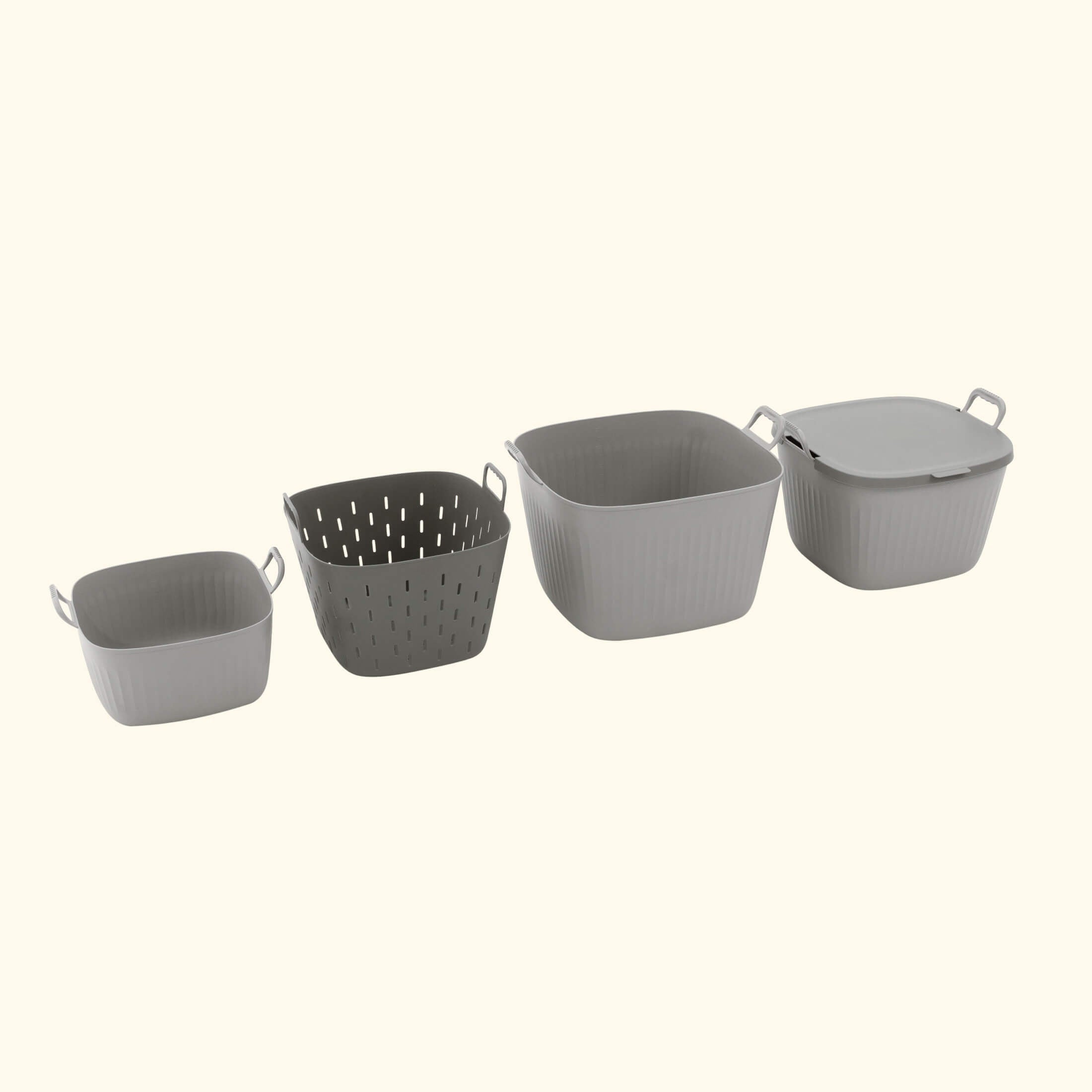 GreenHaus Gardening FlexTub Storage and Harvest Basket Gardening Set