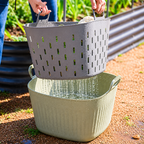 GreenHaus Gardening FlexTub Storage and Harvest Basket Gardening Set