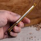 Greenhaus Gardening Folding Utility Knife — Durable Yellow Handle