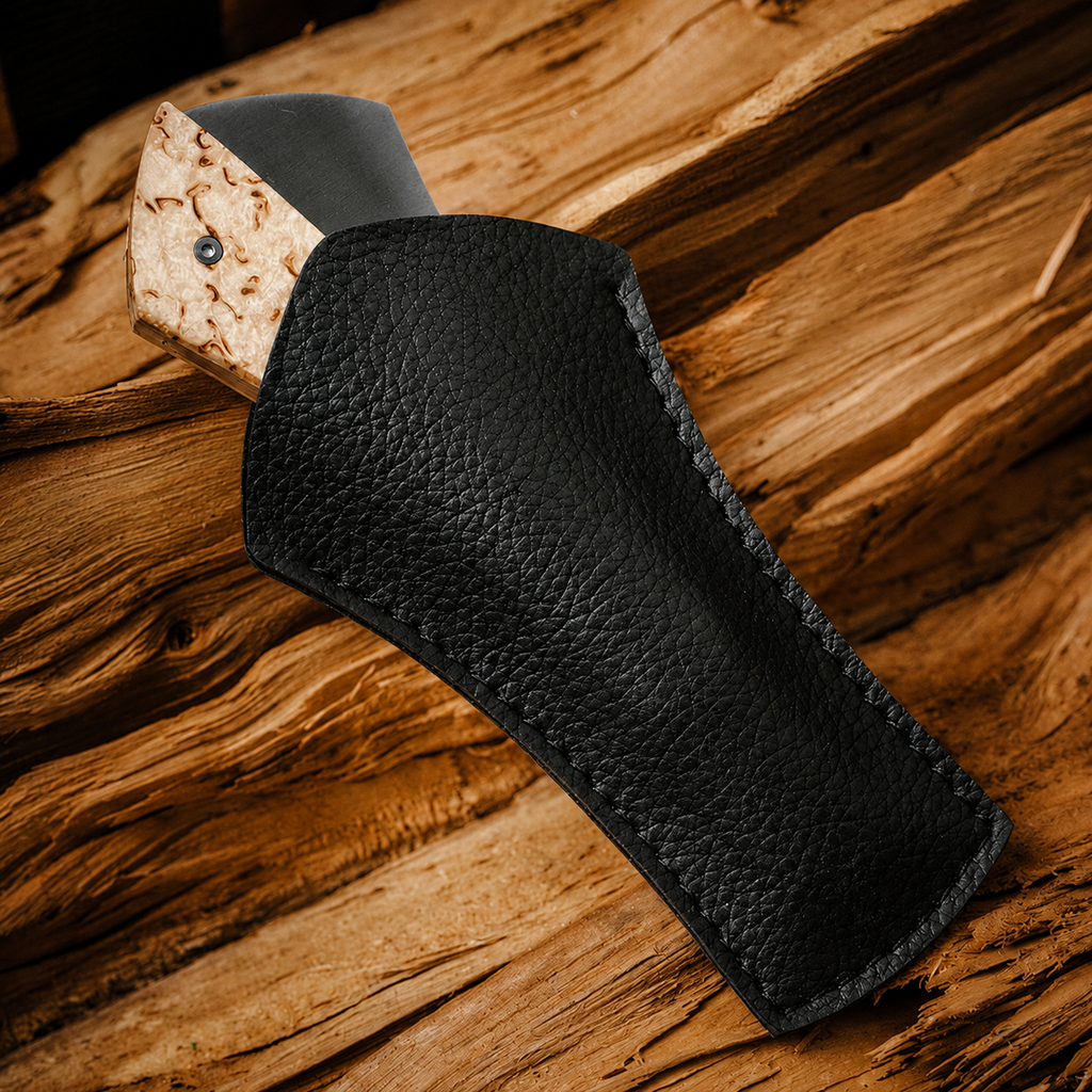 Greenhaus Gardening Birchwood Folding Knife for Everyday Carry and Outdoor Use