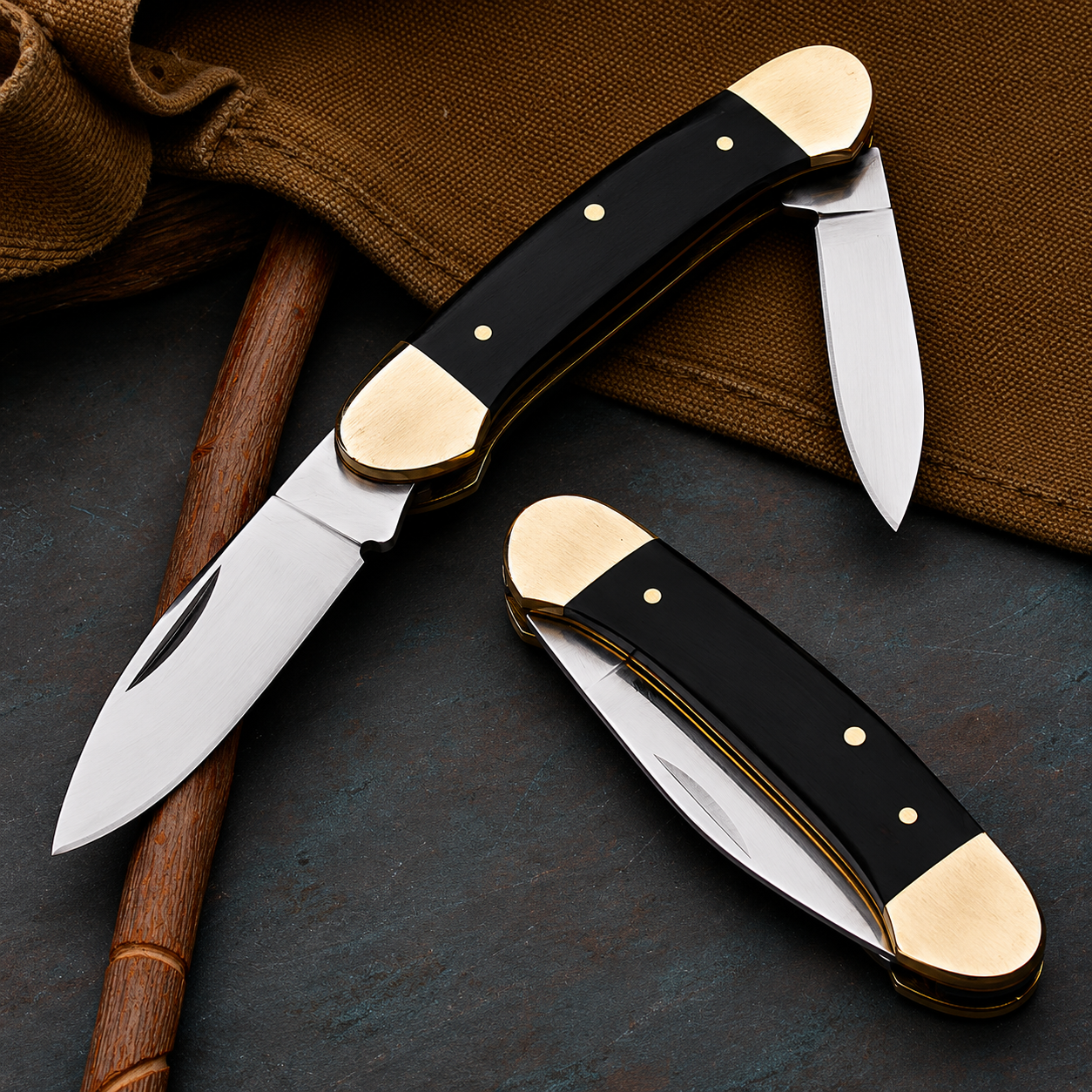 Greenhaus Gardening Traditional Dual-Blade Folding Knife