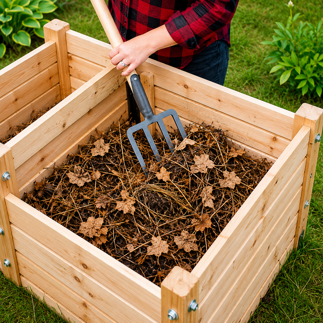 Greenhaus Gardening Dutch Digging Fork, Professional Soil Aeration & Compost Tool