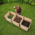 Greenhaus Gardening Dutch Digging Fork, Professional Soil Aeration & Compost Tool