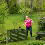 Greenhaus Gardening Dutch Digging Fork, Professional Soil Aeration & Compost Tool