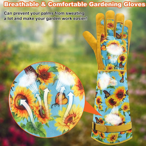 GreenHaus Gardening Breathable Garden Gloves for Pruning & Weeding