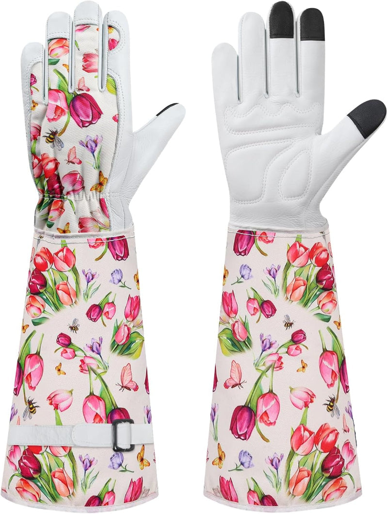GreenHaus Gardening Breathable Garden Gloves for Pruning & Weeding