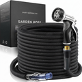Greenhaus Gardening Lightweight Non-Expanding Garden Hose with 10-Pattern Spray Nozzle, 50 FT