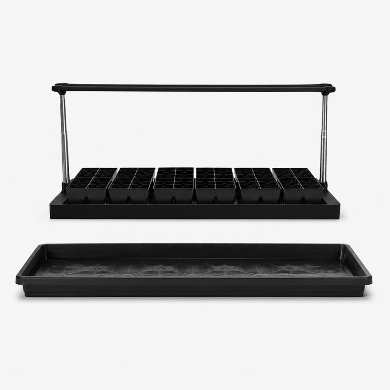 Greenhaus Gardening Ultimate Seed Starting Kit with Grow Light, Heat Mat & 6-Cell Trays