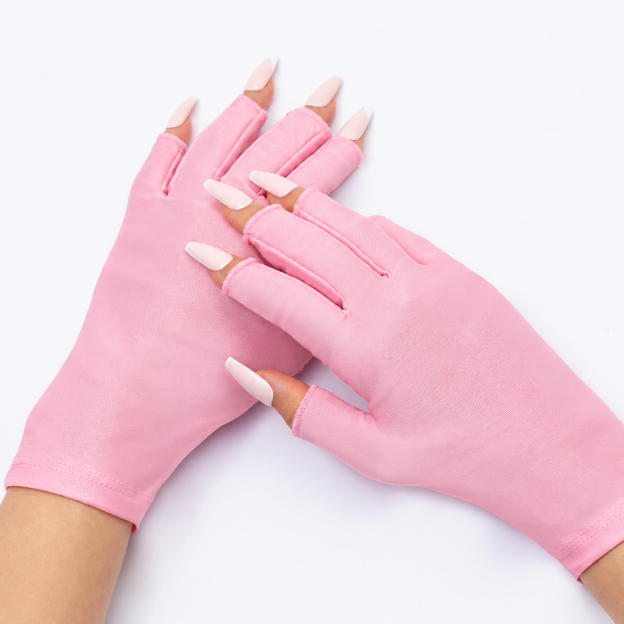 Greenhaus Gardening UV Protection Gloves for Gel Nail Lamps, UPF 50+, Fingerless Design