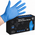 Greenhaus Gardening Heavy-Duty Blue Nitrile Exam Gloves, 6 Mil, Food Safe, 100 Count