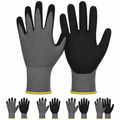Greenhaus Gardening Lightweight Nitrile-Coated Safety Gloves for Warehouse & Garden Work