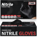 Greenhaus Gardening 5 Mil Chemical-Resistant Nitrile Gloves, Powder-Free, 100 Count