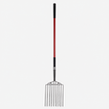 Greenhaus Gardening 10-Tine Garden Fork for Heavy Duty Outdoor Tasks