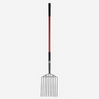 Greenhaus Gardening 10-Tine Garden Fork for Heavy Duty Outdoor Tasks