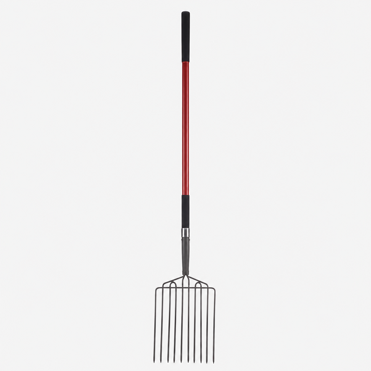 Greenhaus Gardening 10-Tine Garden Fork for Heavy Duty Outdoor Tasks