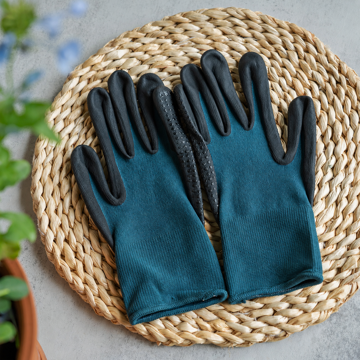 Greenhaus Gardening Garden Gloves for Digging, Planting & Pruning, Flexible Grip Design