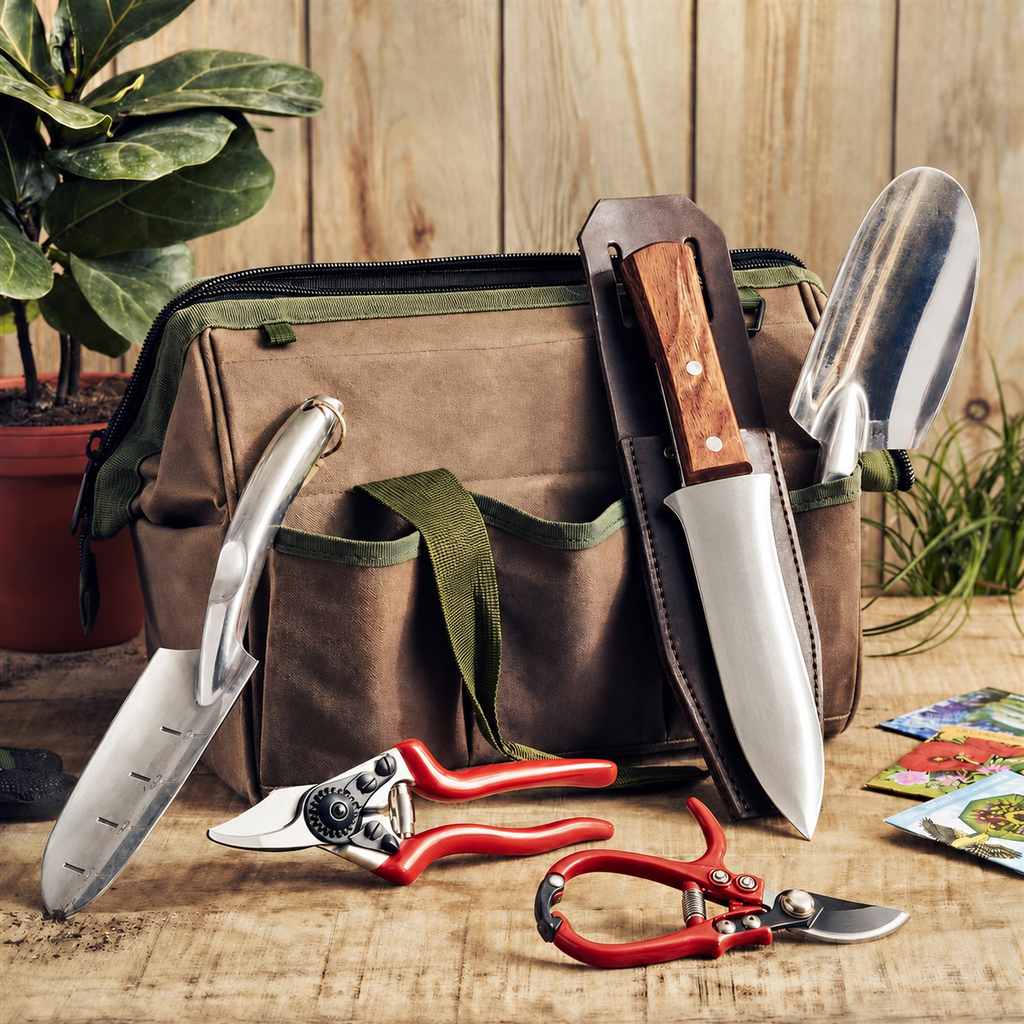 Greenhaus Gardening Everyday Garden Kit with Tools and Storage Bag