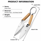 GreenHaus Gardening Heavy Duty Garden Shears for Grass & Hedge Trimming