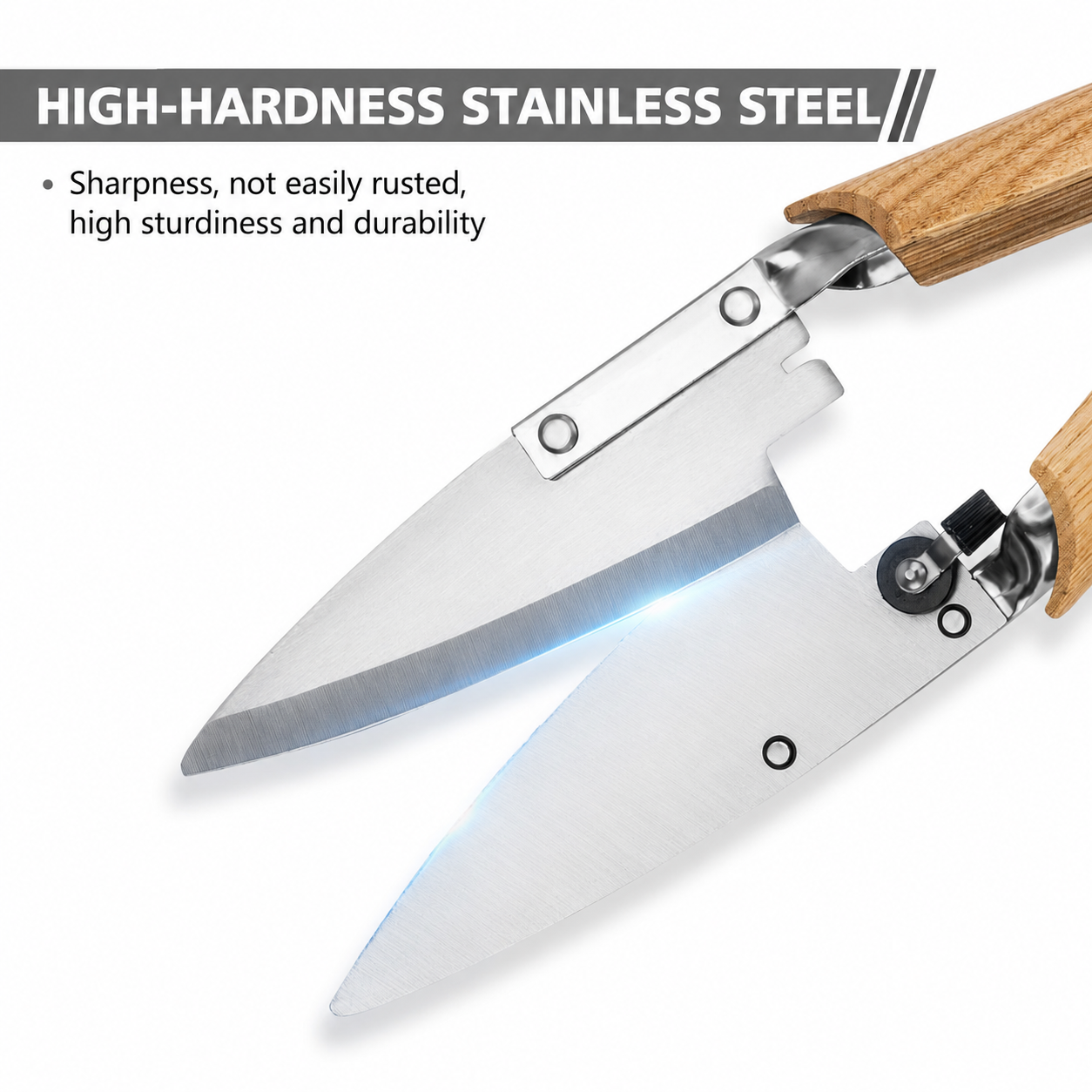 GreenHaus Gardening Heavy Duty Garden Shears for Grass & Hedge Trimming