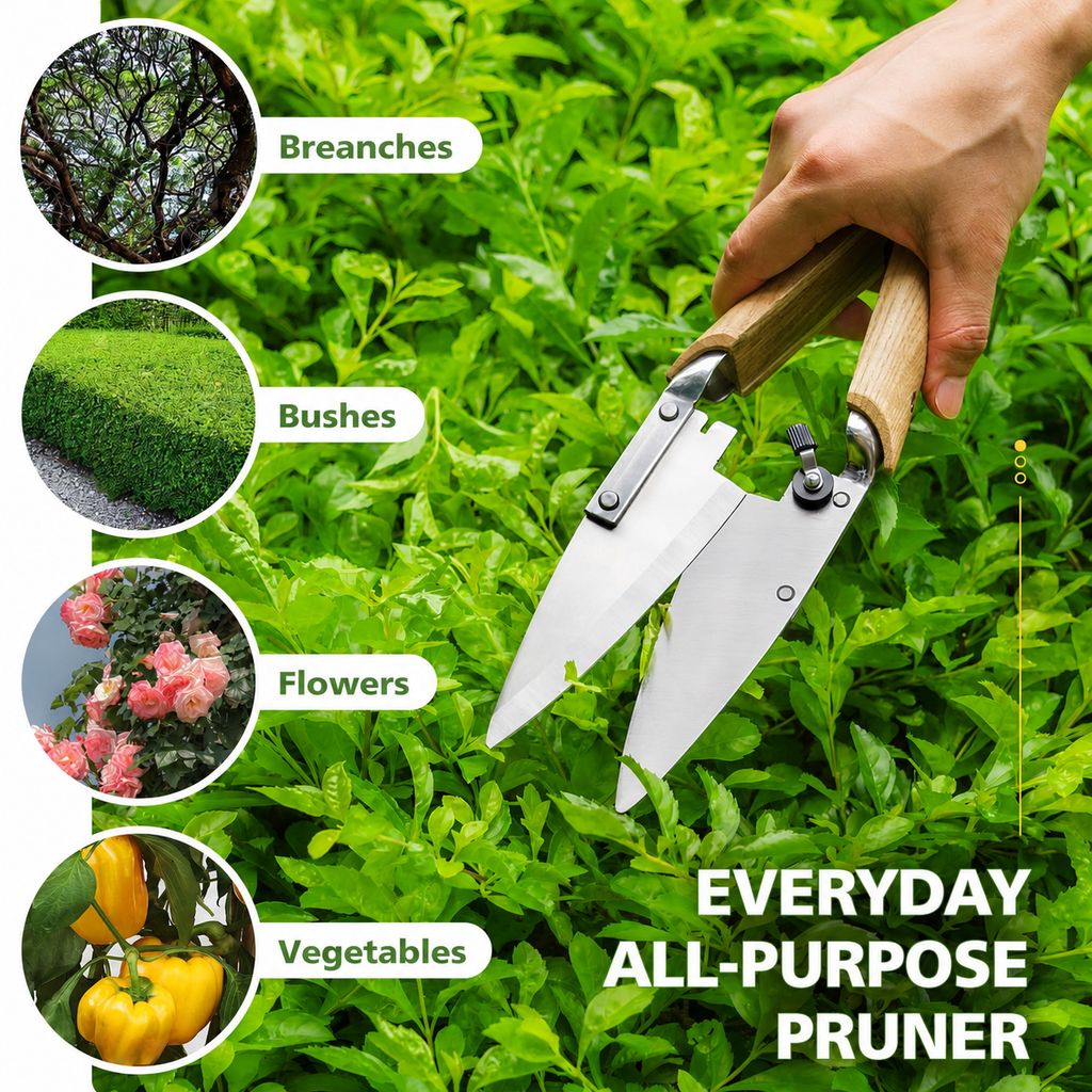 GreenHaus Gardening Heavy Duty Garden Shears for Grass & Hedge Trimming